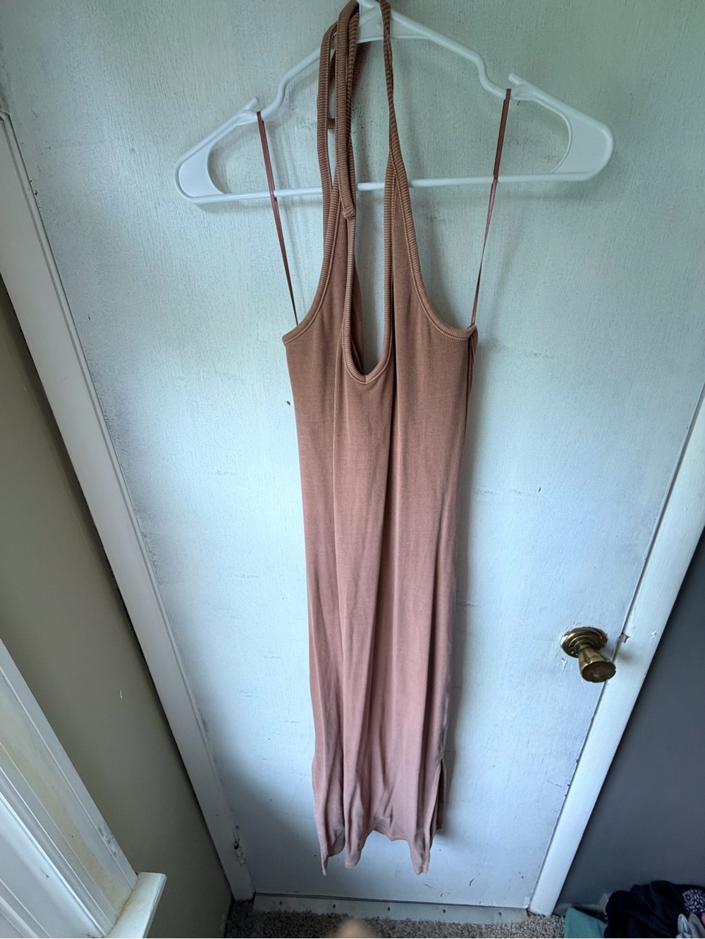 Old Navy Sleeveless Halter Maxi Dress - Mauve Tan